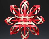 Big Carolina Snowflake in walnut red