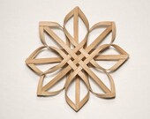 small woven Carolina Snowflake in walnut color