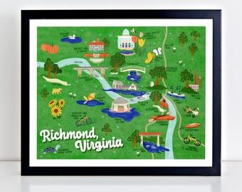 Richmond, Virginia Parks and Natural Areas — Fine Art Print