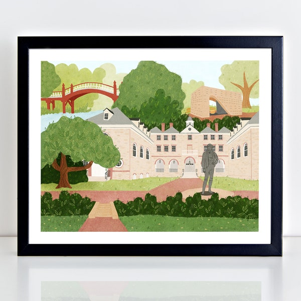 William and Mary -- Williamsburg, Virginia -- Fine Art Print