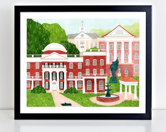 Longwood University -- Farmville, Virginia -- Fine Art Print