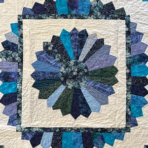Quilt: Handmade Necktie or Dresden flower (50X50 inches)