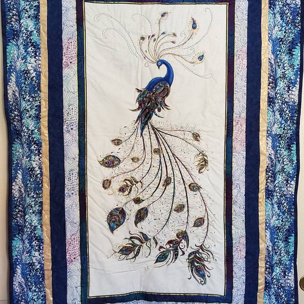 Peacock Quilt Etsy
