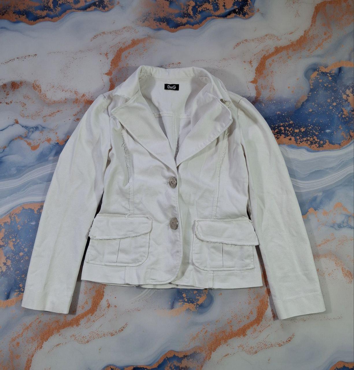 Dolce & Gabbana, Size M - Vintage Denim Jacket Dolce & Gabbana White Bomber