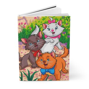 Playful Kittens Hardcover Journal, Cute Kitty Notebook, Pet Lover Gift, Cat Lover Stationery, Journal for Kids, Cat-themed Gift