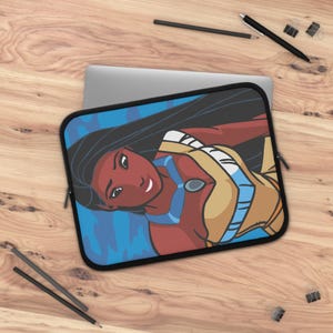 Native Princess Illustration Laptop Sleeve | Female Warrior Art