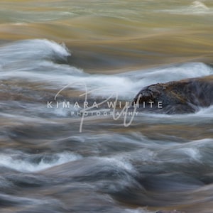 Abstract Wall Art, Water Abstract, New River Abstract, Panoramic Wall Art, River Art