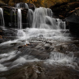 Waterfalls Wall Art,Waterfalls Photography,Waterfalls Photo,West Virginia Waterfalls Art,Fall Foliage