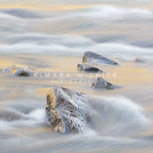Abstract Wall Art, Water Abstract, New River Abstract, Panoramic Wall Art, River Art