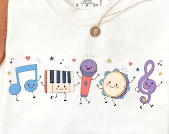 Music Teacher Doodles PNG, Doodle Characters, Elementary Choir Teacher Graphic, Band Teacher PNG, Music Class Back to School Sublimation