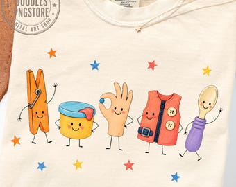 Occupational Therapy PNG, OT Doodle Characters, Pediatric Therapist PNG, School Occupational Therapist Shirt, Fine Motor Therapy Sublimation