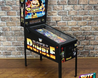 WWF Royal Rumble flipperkast miniatuur op schaal 1:12 | Actiefiguur diorama accessoire voor 15 cm worstelfiguren arcadekamer