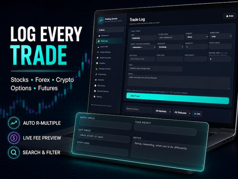 Gui Exercises In Html And Javascript Advanced Trading Journal HTML Dashboard With Broker CSV Import, FIFO ...