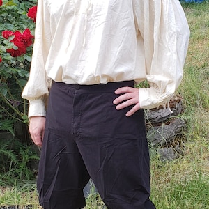 Authentic Historical 19th Century Reenactment Pirate Sailor Whaler Colonial Regency Button Britches Breeches SCA Dress Like A Pirate