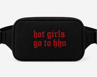 Hot Girls Go To HHN Crossbody Bag | Halloween Horror Nights inspired embroidered fanny pack, belt bag, bum bag