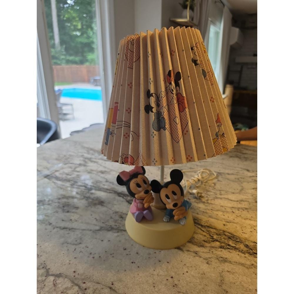 Vintage Mickey Mouse Lamp - Etsy