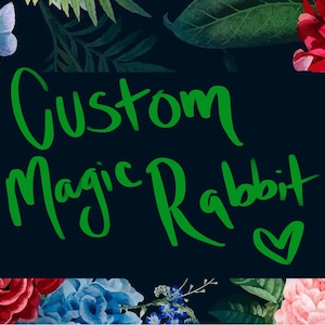 Custom Magic Rabbit **Read Description** - Altar, Self Love, Energy Work, Sigil, Witchy, Healing Resin Bunny