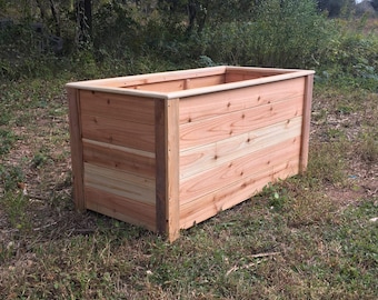Horizontal Slat Planter Box Design Plans (48" x 24" x 24")
