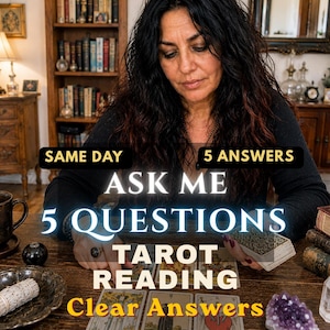 Ställ 5 frågor om tarot | Detaljerade svar på valfritt ämne | Flerfrågor om medium | Samma dag
