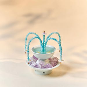 Flameless Ceramic Aroma Diffuser: Jade & Purple Crystal, White Peach Oolong Home Fragrance