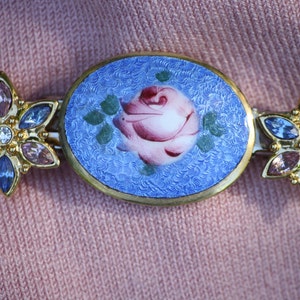 Rose blossom barrette