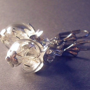 PUSTEBLUMEN Ohrringe Ohrhänger silber Pusteblumenohrringe Geschenk für Frauen Weihnachten Bild 2