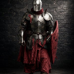 Barbuta Steel Armor Suit Handmade | Wearable Medieval Full Plate Knight Armor | Italian Barbuta Armor | LARP Cosplay | Renaissance Costume image 5