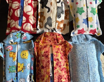 Stoff &#39;Hemdtasche&#39; Taschentücherhalter - genähte Stoff skurrile Taschentücherhalter in Form eines Hemdes - 6 verschiedene Arten