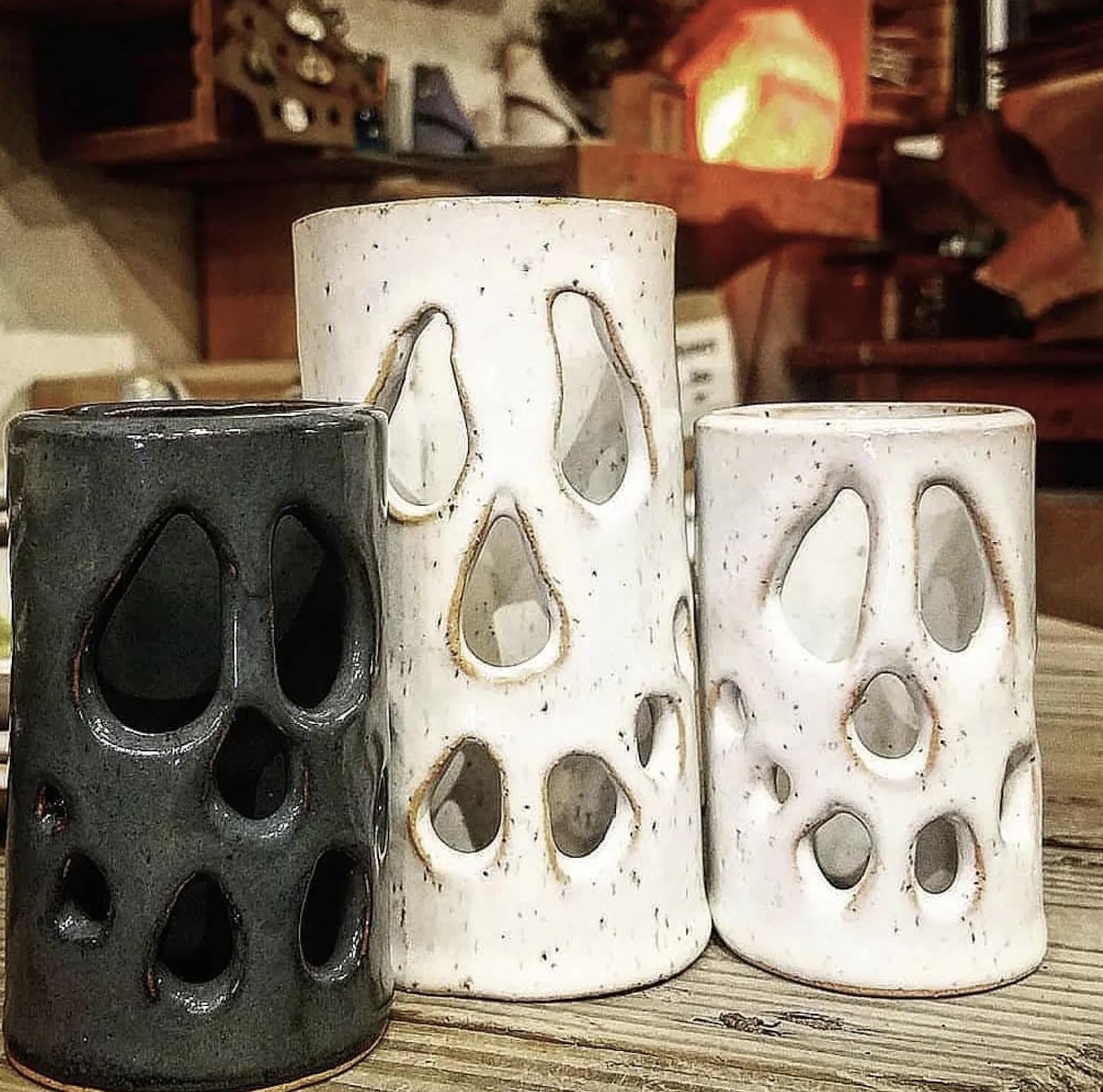 FREE SHIPPING Ghost Luminary Halloween Decor Candle Holder Fall Decoration Monster