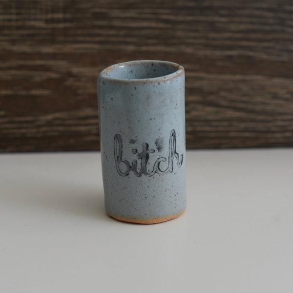 Tiny Tumbler | Shot Glass | Propagation Vase |  Best Friend Gift | Gifts Under 10 | Bitch