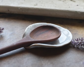 FREE SHIPPING Spoon Rest | Handmade Pottery Spoon Rest