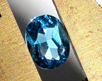 Electra Swiss Blue Topaz Faceted Oval ~ 9X7mm Natural Blue Gemstone ~ December Birthstone