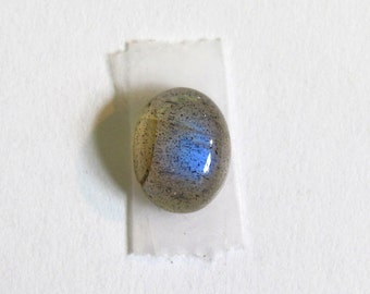 Natural Labradorite 8X6 mm Oval Cabochon with Brilliant Blue Flash