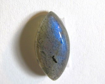 18X9 mm Labradorite Cabochon ~ Marquise Cut Cabochon ~ Natural Stone with Brilliant Blue Flash