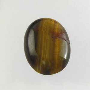 Tigeröga Naturlig Chatoyant Ädelsten Oval Formad Cabochon - 18 x 13 mm bild 3
