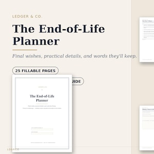 End of life Planner