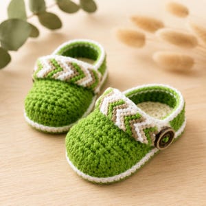 Patrón de zuecos de bebé a crochet, patrón de botines de bebé con estampado tribal de chevrón a crochet, PDF de lindas pantuflas para bebés, tutorial de mocasines bohemios para niños pequeños