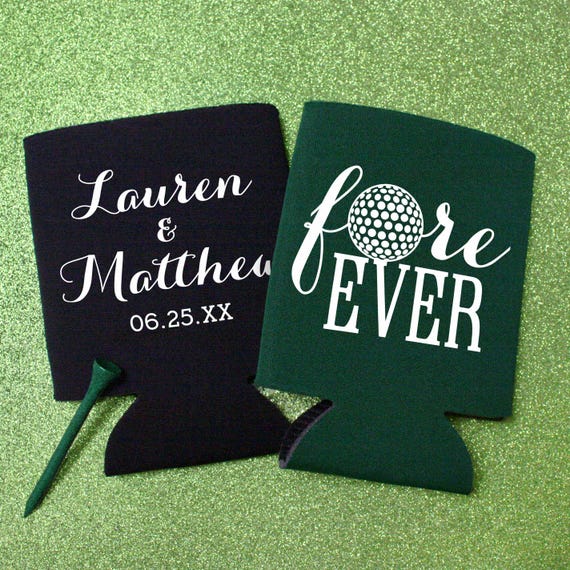 Golf Can Coolers: Fore-Ever Wedding Favors