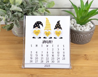 2026 Gnome Holiday Desk Calendar, 12 Month Calendar with CD Case/Stand