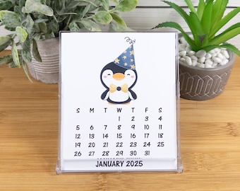 2027 Desk Calendar, 12 Month Calendar, Holiday Calendar with CD Case/Stand