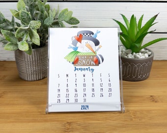 2024 Country Desk Calendar, 12 Month Calendar with CD Case/Stand