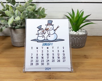 2024 Holiday Desk Calendar, 12 Month Calendar with CD Case/Stand HC1