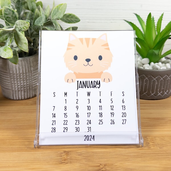 Cat Calendar Etsy