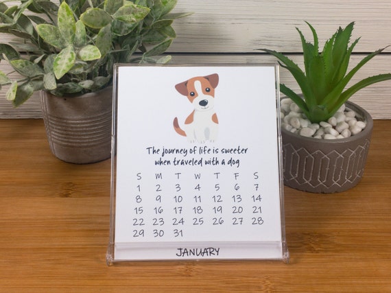 2023-dog-calendar-dog-lovers-calendar-12-month-desk-calendar-etsy