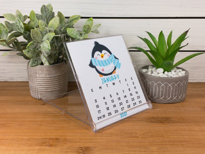 2023 Desk Calendar 12 Month Calendar With CD Case/stand Etsy