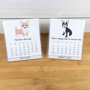 2027 Dog Calendar, Dog Lovers Calendar, 12 Month Desk Calendar with CD case/stand image 7