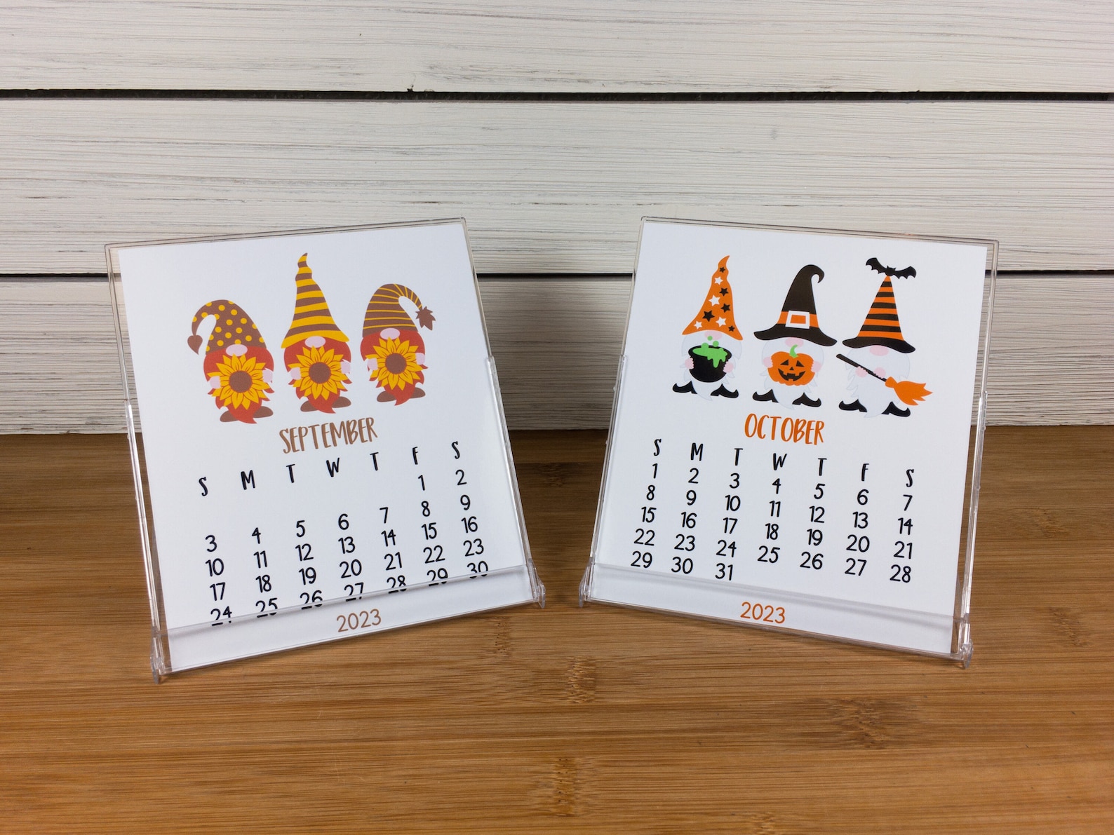 2023 Gnome Holiday Desk Calendar 12 Month Calendar With CD Etsy UK