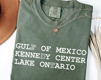 FDT Gulf Of Mexico Kennedy Center Lake Ontario Shirt, Funny Protest Tee, Anti-Trump Tee, Subtle FDT Lake Ontario T-Shirt, Anti Maga Shirts