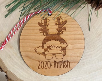 Imp Ish wood ornament, 2020 wood ornament