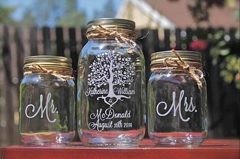 Unity Jars Custom Unity Mason Jars Sand Ceremony Mason Jar Etsy